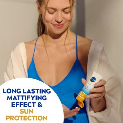 Nivea Солнцезащитный крем для лица с защитой от УФ-лучей Spf 50 50 мл для чувствительной кожи лица — фото 3