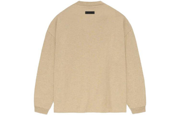 Футболка fw23 long sleeve tee 'gold heather' Fear Of God Essentials, бежевый — фото 2