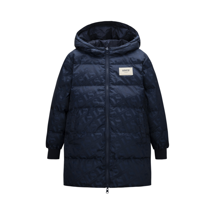 

Детская утепленная куртка с капюшоном Moderate Levis, темно royal синий