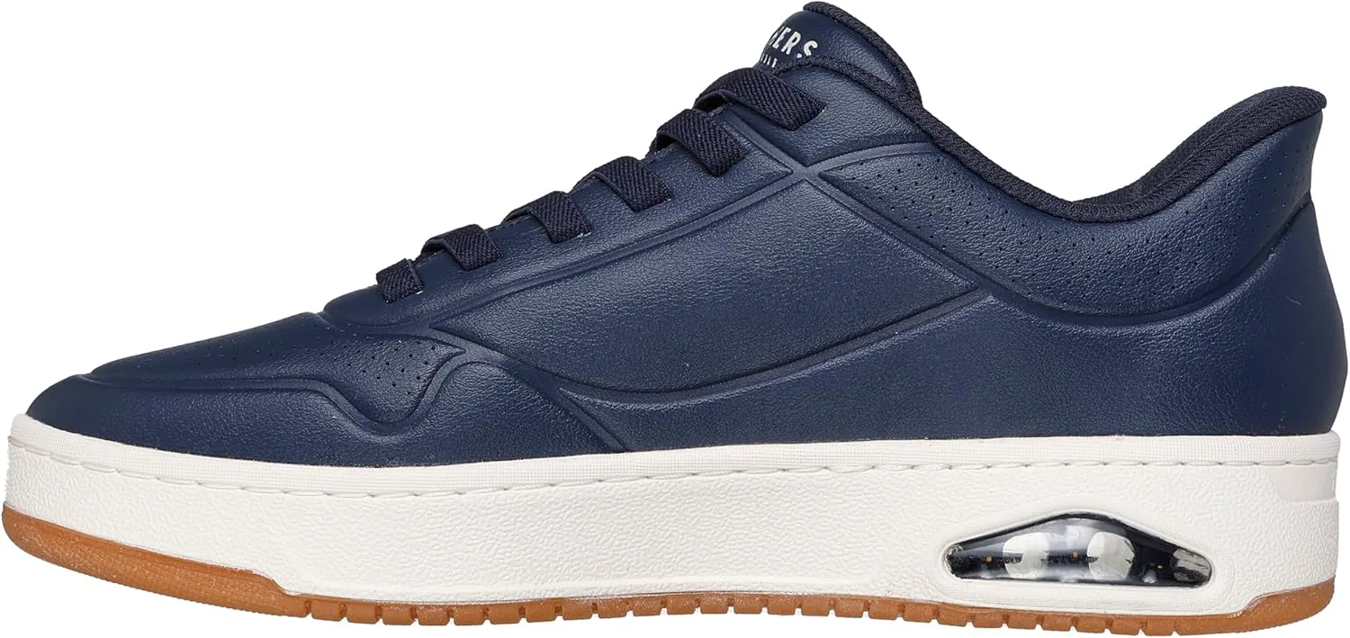 Мужские кроссовки Skechers Uno Ctl - удобные слипоны без застежек, темно-синий — фото 3