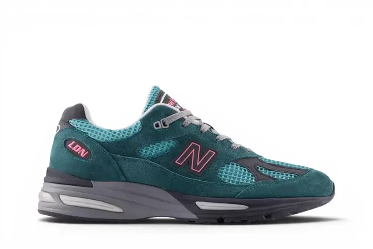 Кроссовки New Balance 991v2 Made In UK, зеленый