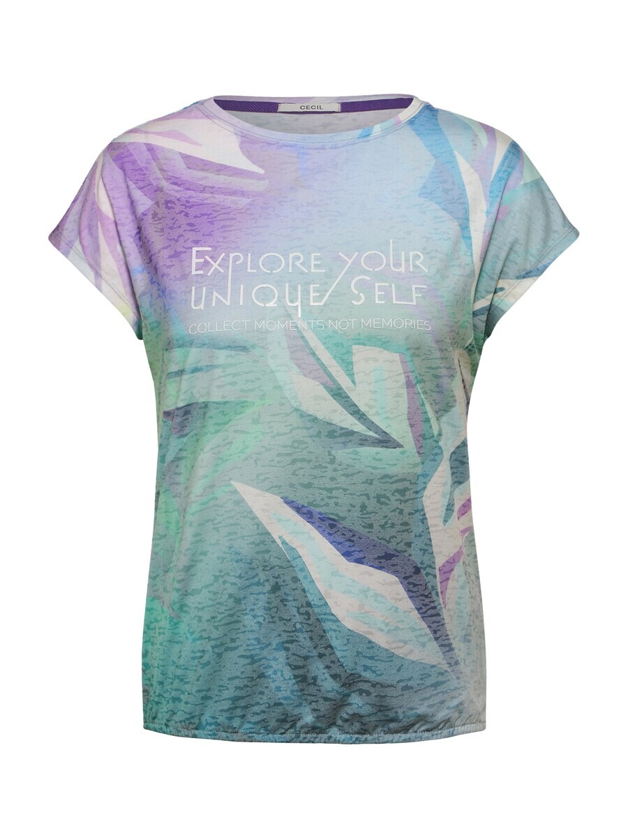 

Футболка CECIL Shirt, цвет light green/dark green