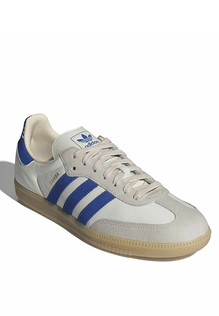 Кроссовки, классические, Samba OG, adidas, белый/синий — фото 2