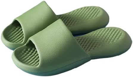 

Шлепанцы BYDZKJ для женщин и мужчин, летние тапочки на толстом каблуке, унисекс, мягкие и удобные, с мягкой подушкой, сандалии на платформе для бассейна, шлепанцы для дома и улицы (размер: EU 35/36, цвет: зеленый)