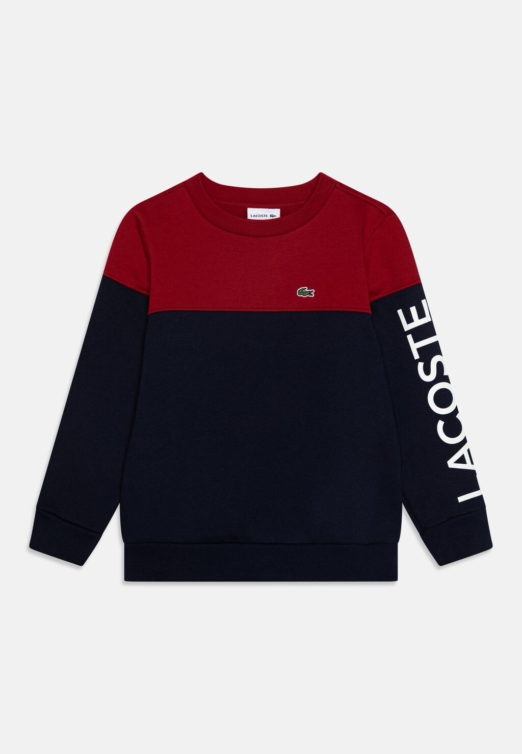 

Толстовка Mini Me Color Block Unisex Lacoste, цвет orange/navy blue