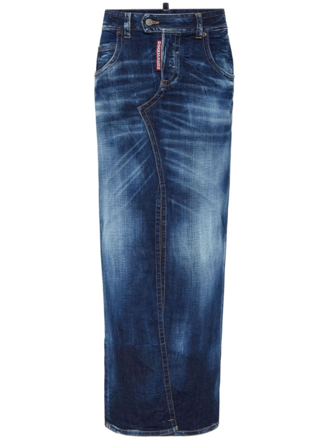 

DSQUARED2 джинсовая юбка макси, синий