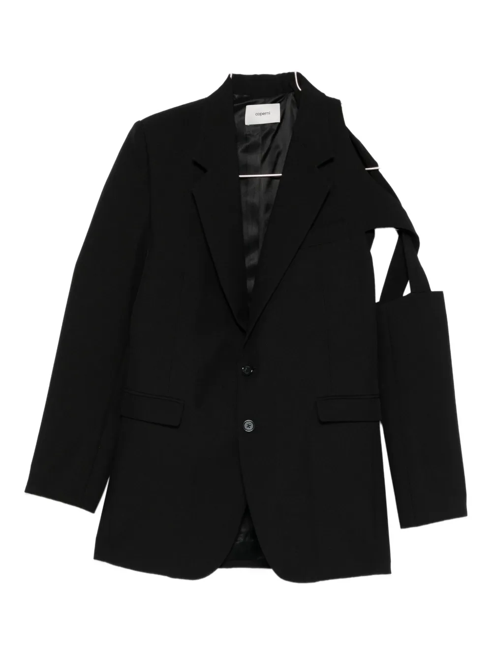 

Блейзер с вырезами Coperni, черный