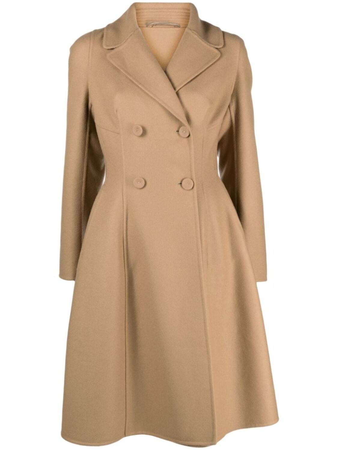 

Ermanno Scervino двубортное шерстяное пальто А-силуэта, коричневый