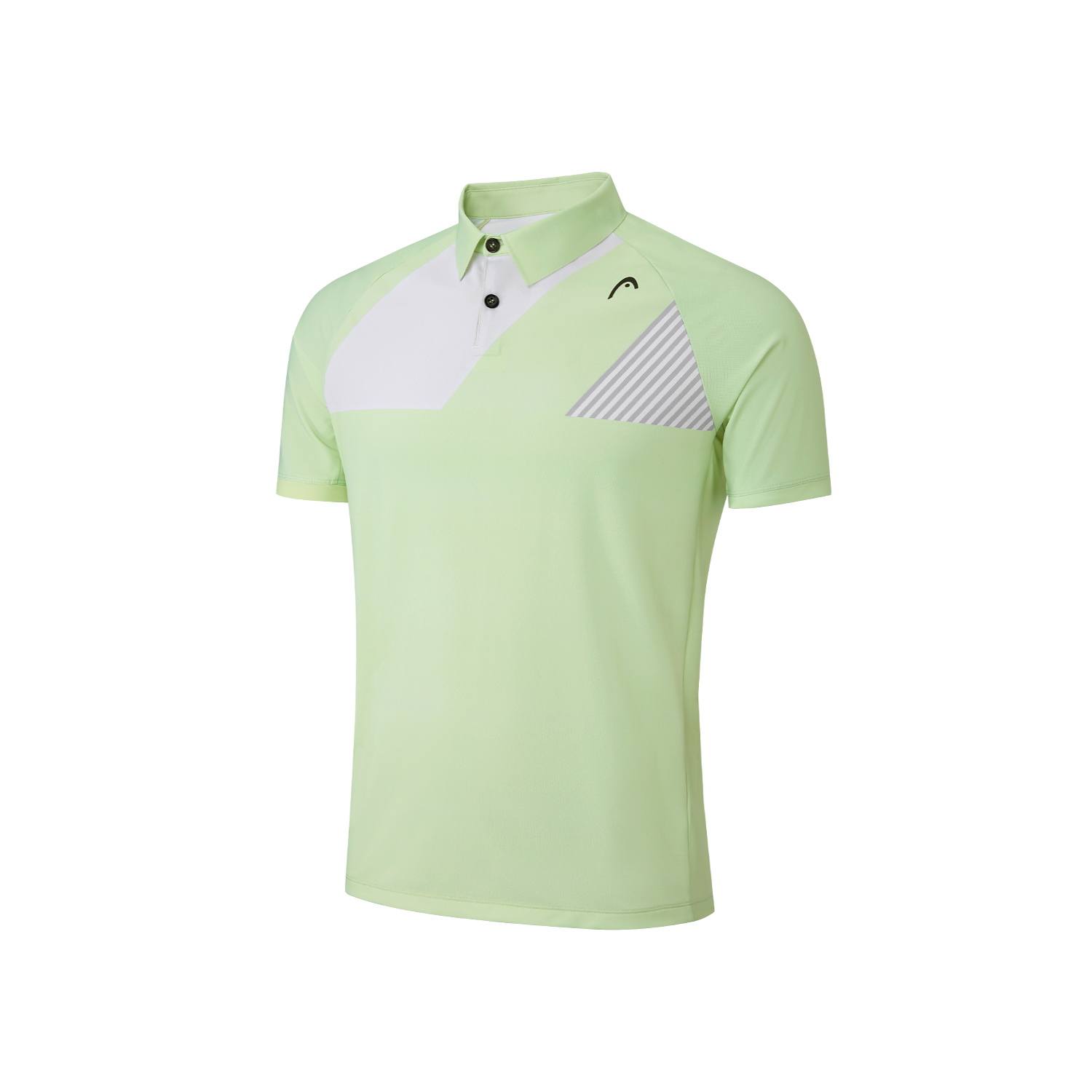 

Футболка поло мужская изумрудно-зеленая HEAD