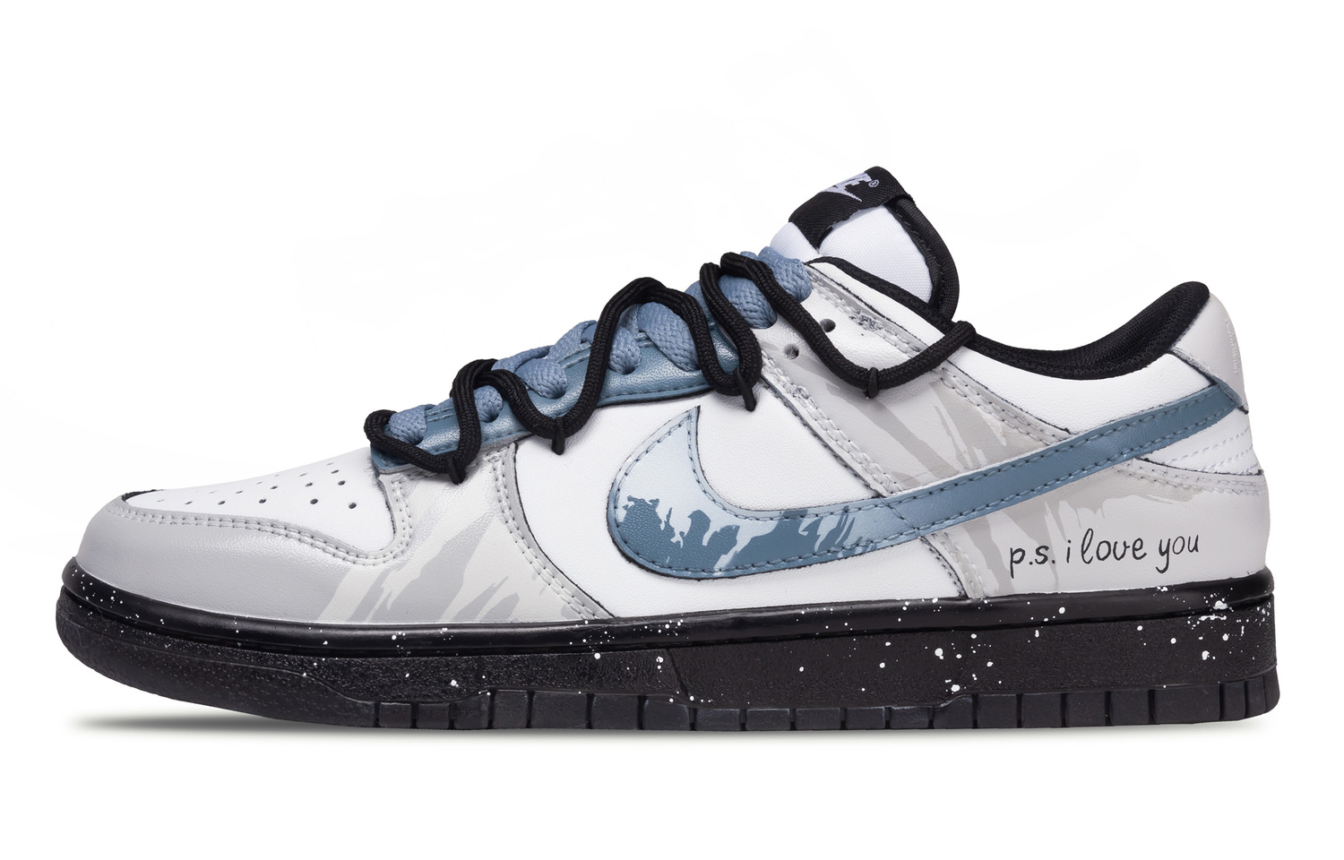 

Nike Dunk Si Li Ba, пик снежных гор, устойчивые к истиранию низкие кеды для скейтбординга мужские сине-серые