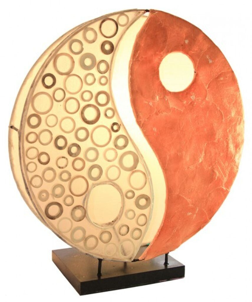 

Декоративный светильник YING YANG, круглый, натуральный материал, диаметр 30 см, декоративная подсветка, цвет: оранжевый WORU