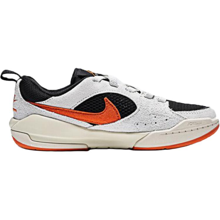 Jordan Cmft era устойчивые к истиранию низкие детские баскетбольные кроссовки black white orange для детей 3-7 лет — фото 3