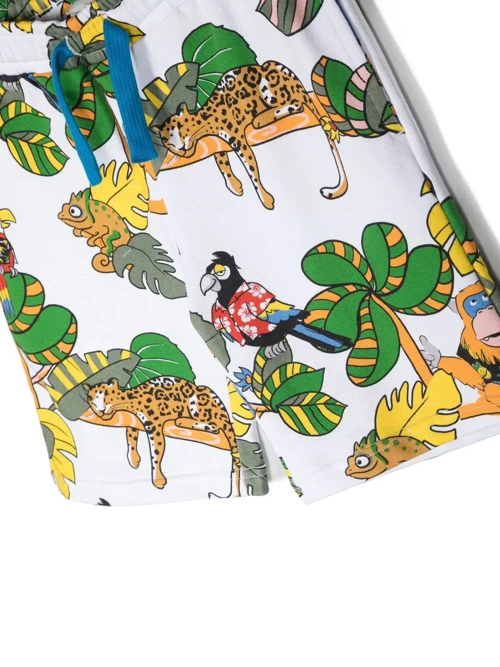 Спортивные шорты с графичным принтом Stella McCartney Kids, белый — фото 3