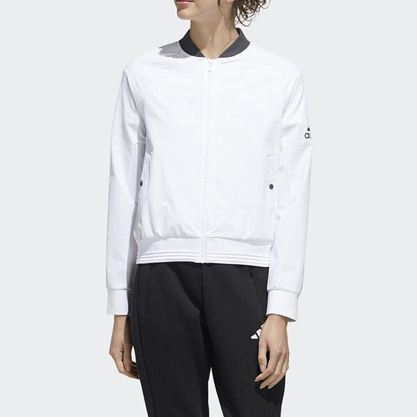 Куртка тканая куртка-авиатор белая Adidas, белый — фото 3