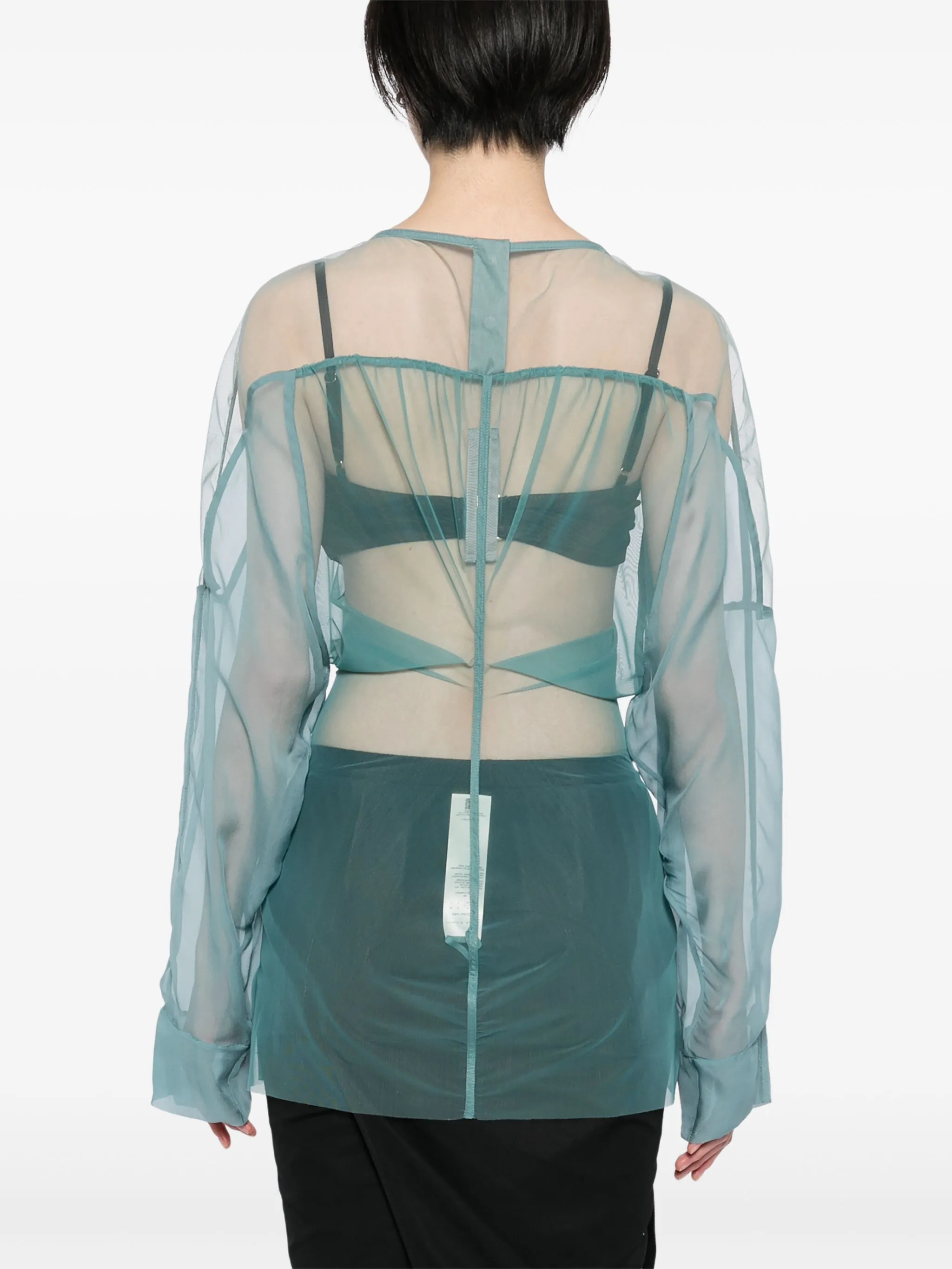 Топ Hollywood Rick Owens, зеленый — фото 4