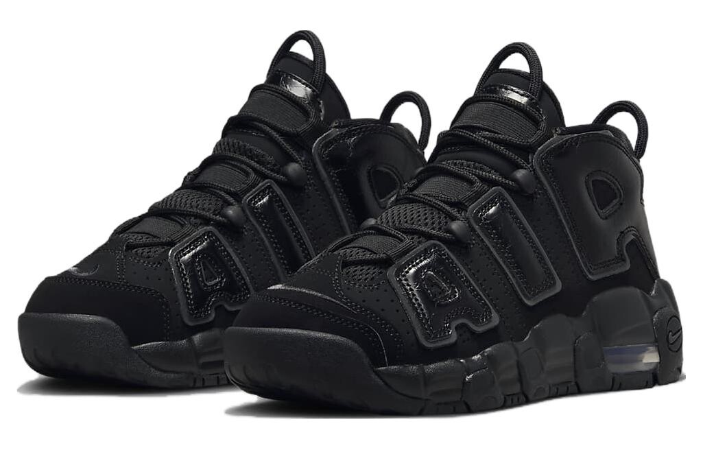 Женские баскетбольные кроссовки Nike Air More Uptempo Vintage, Black — фото 3