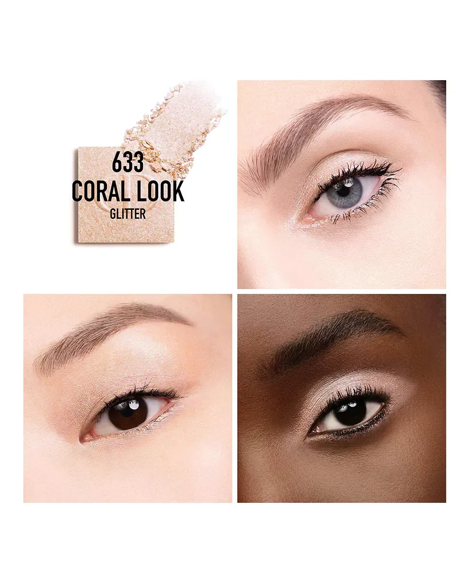 Тени для век стойкие и интенсивного цвета Dior, 633 Coral Look — фото 2