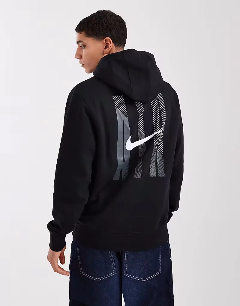 Худи Nike Air с графическим принтом, черного цвета