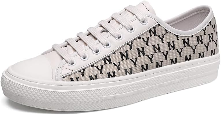 

Мужские туфли из кожи и ткани с принтом стильные Meixi Mobile, белый