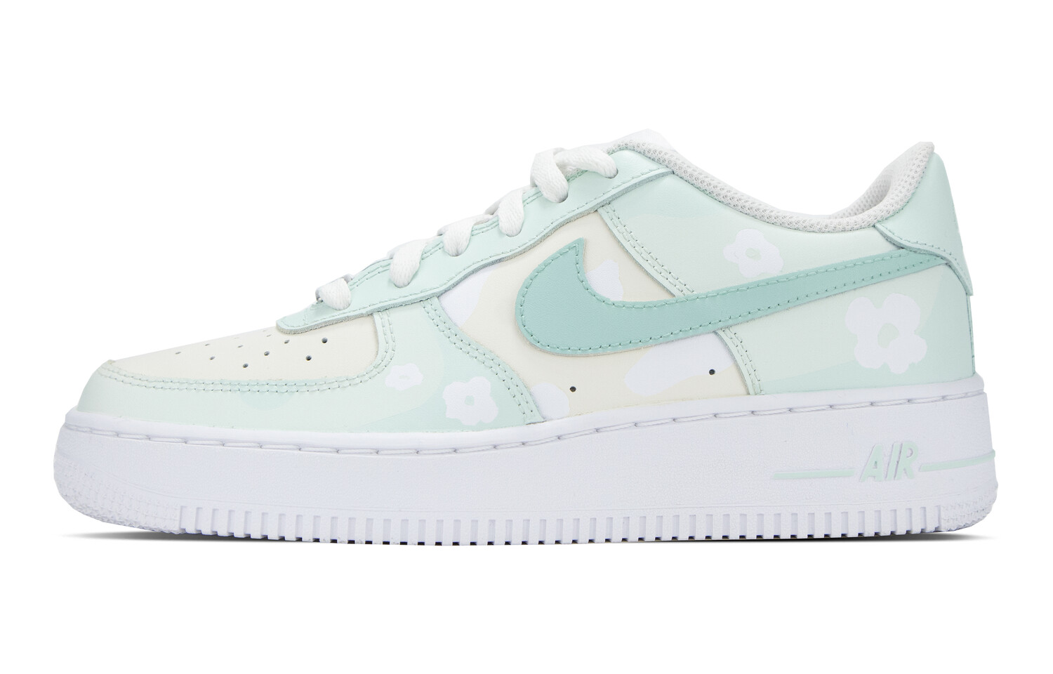 

Кроссовки Nike Air Force 1 Skateboarding Shoes Women's Low-top Beige/green, зеленый