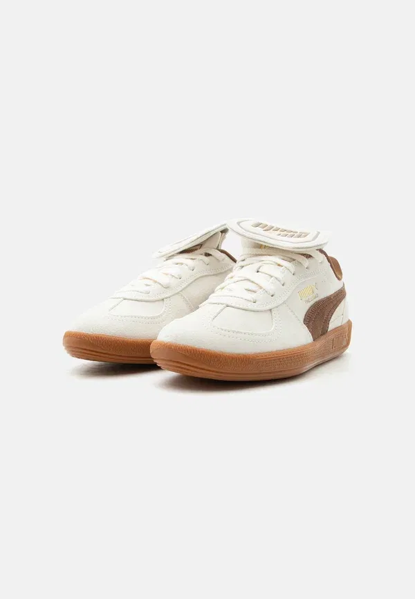 Кроссовки Palermo premium jr Puma, цвет слоновая кость с инеем/хайт кофе/золотистый — фото 2
