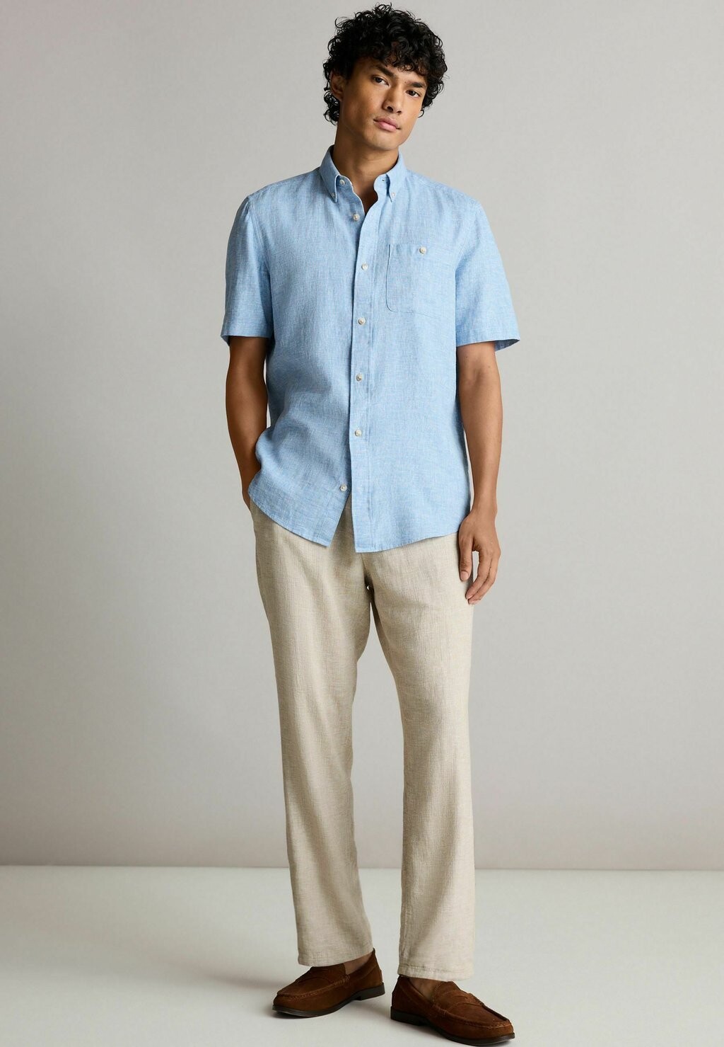 

Рубашка SHORT SLEEVE Next, цвет blue