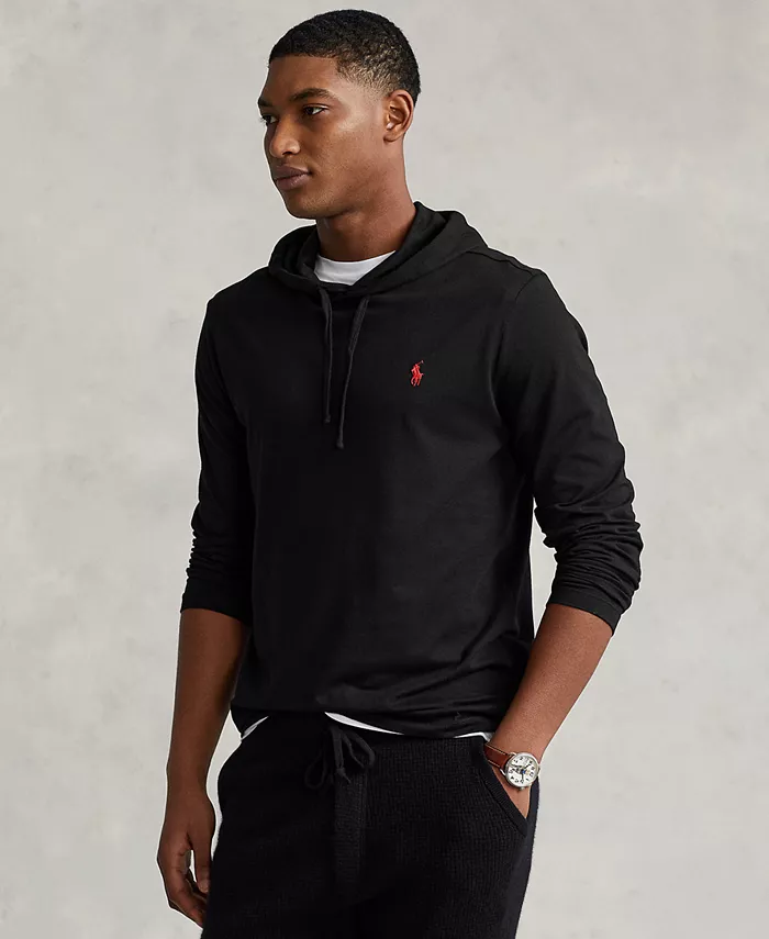 

Мужская худи-футболка из джерси Polo Ralph Lauren, черный