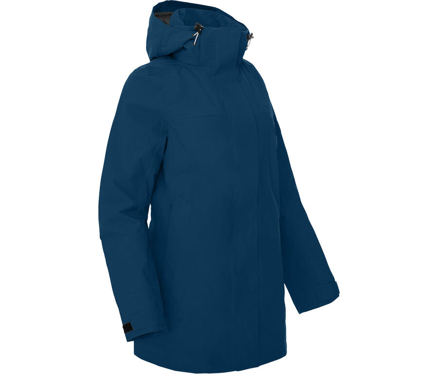 

BERGSON Летняя парка, водонепроницаемая, легкая сетчатая подкладка, водонепроницаемость 20 000 водяных столбов, синяя.