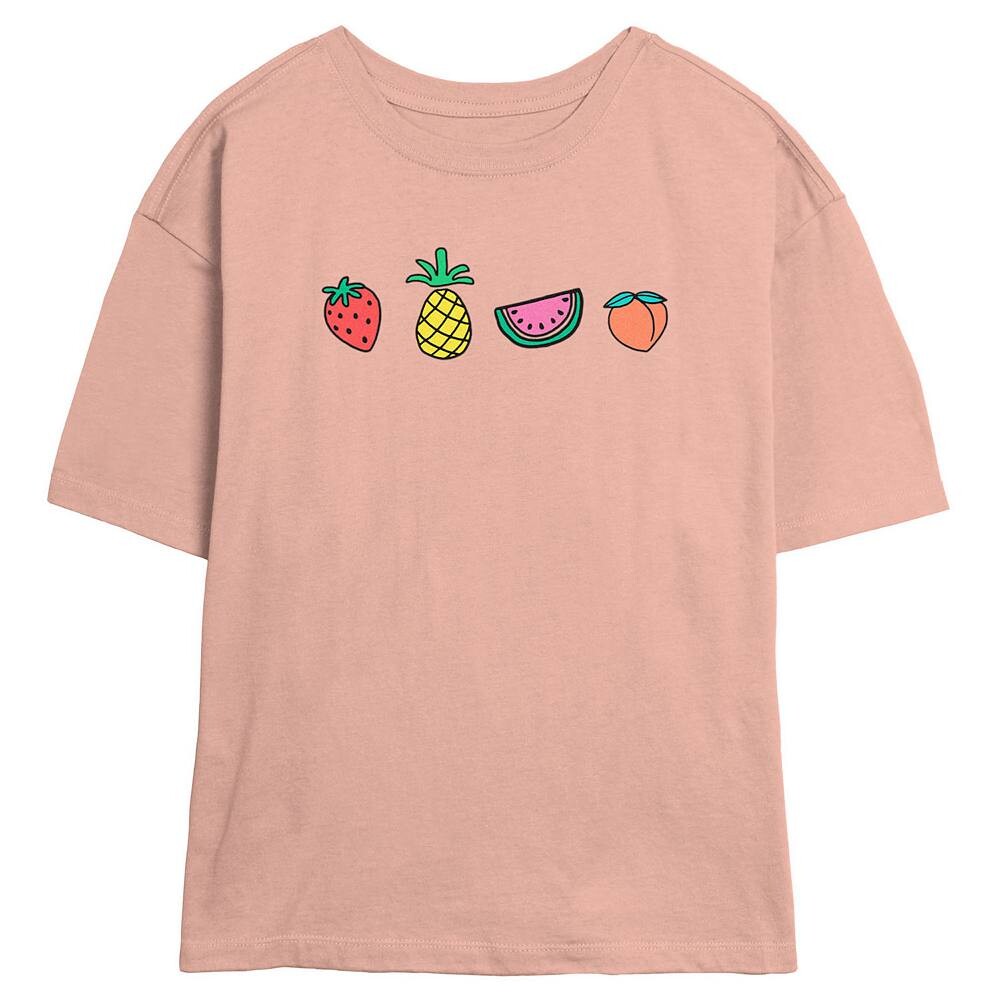 

Детская футболка с рисунком The Fruits Skimmer, цвет Blush