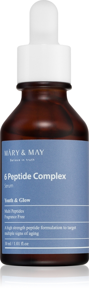 

Интенсивная регенерирующая сыворотка с 6 пептидным комплексом и антивозрастным эффектом Mary & May, 30 мл