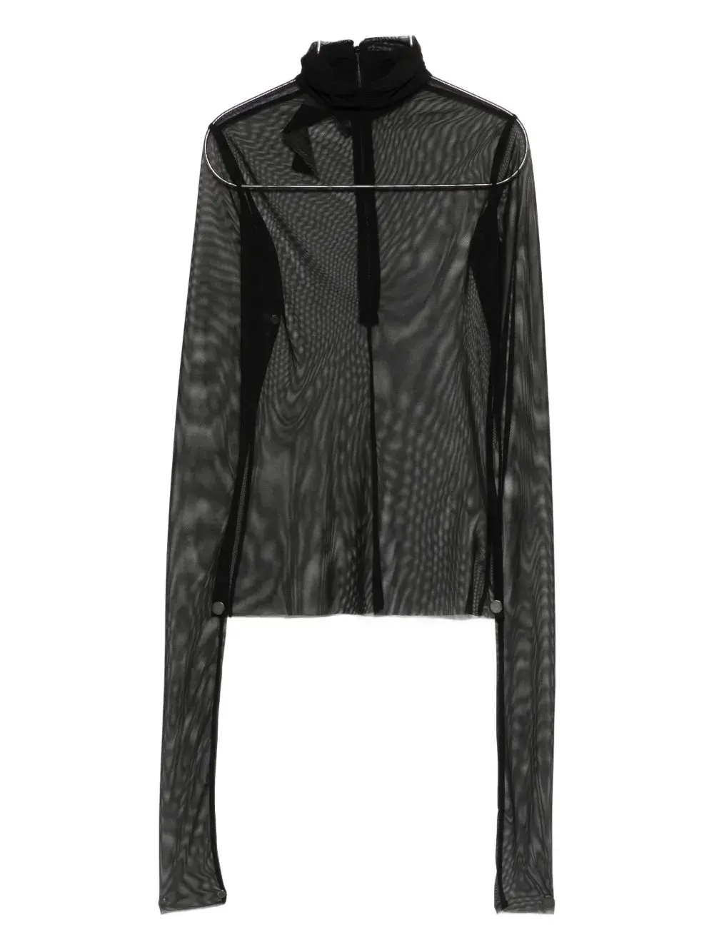 

Водолазка из тюля Sovino Rhizome, черный