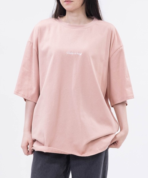 

Трикотажная футболка свободного кроя, устойчивая к пятнам от пота Naive magic, розовый