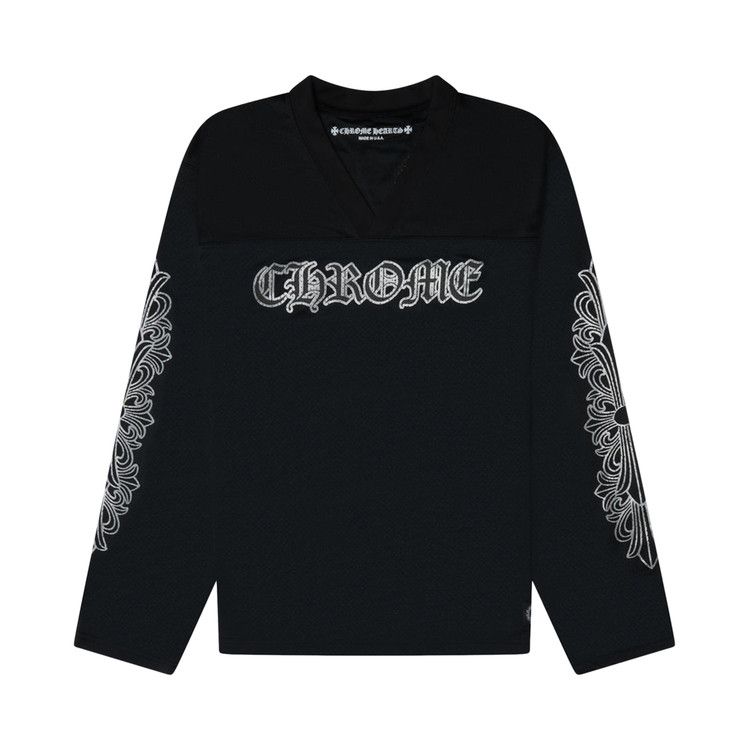 

Джерси Chrome Hearts Stadium Mesh Long sleeve Jersey, Black/Gray