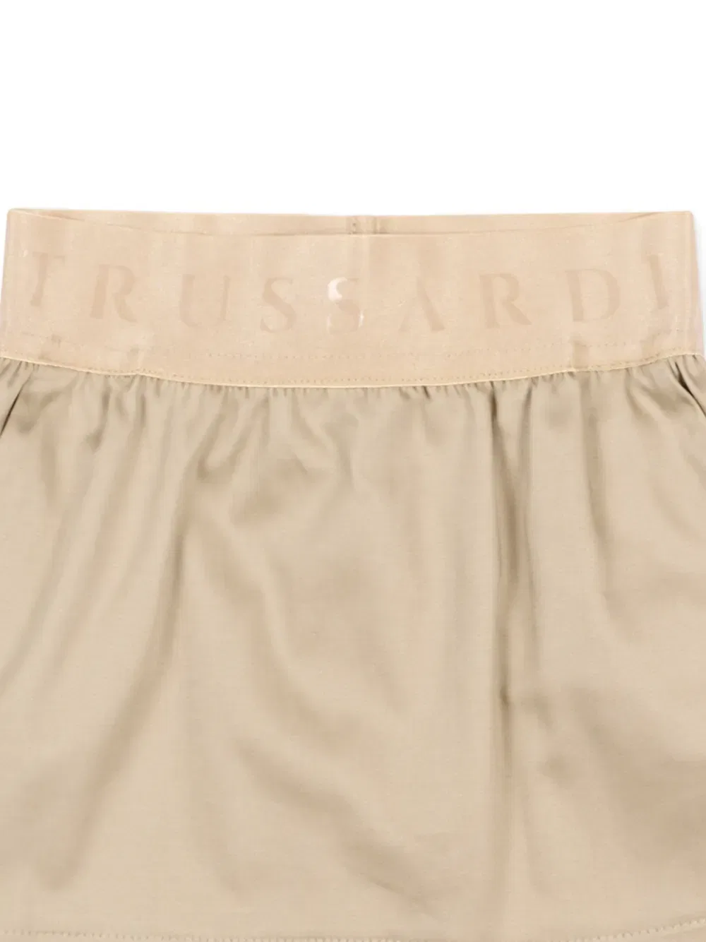 Юбка с логотипом на поясе Trussardi Junior, нейтральный — фото 3