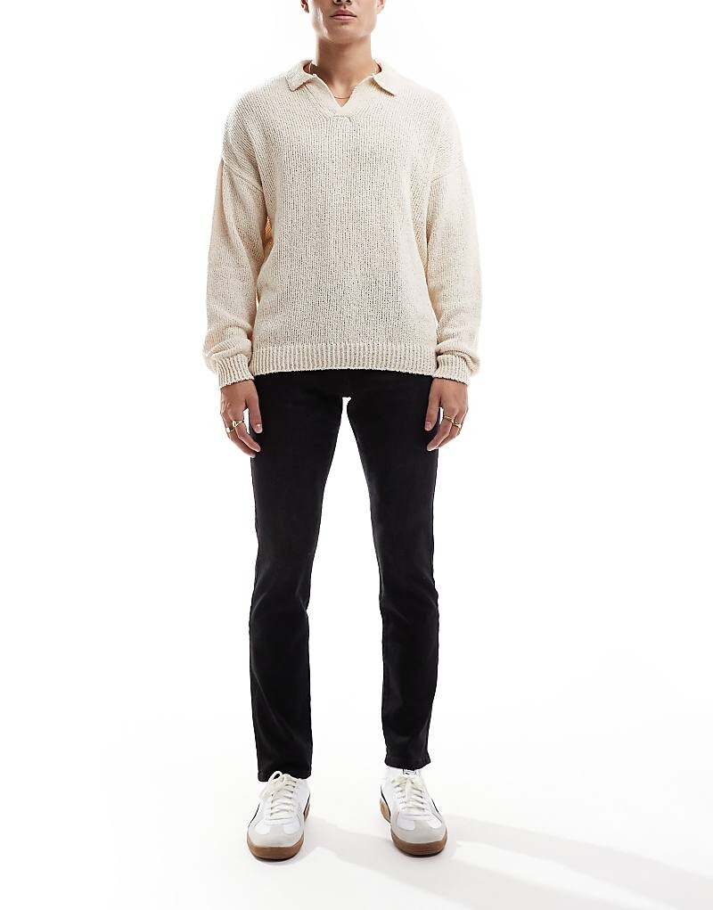 

ONLY & SONS – Weft – Черные джинсы обычного кроя