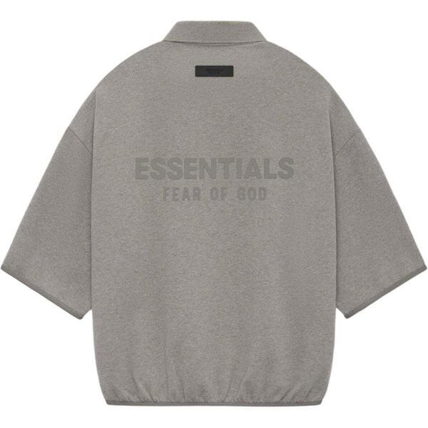 Рубашка поло ss24 3/4 sleeve polo shirt 'heather grey' Fear Of God Essentials, серый — фото 2