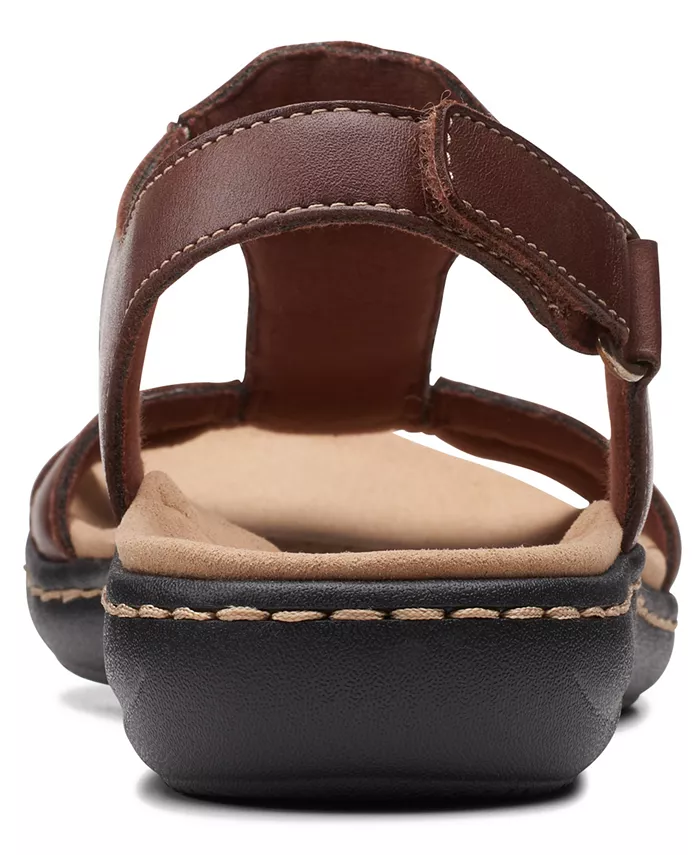 Лодочки Laurieann Kay с Т-образным ремешком и открытой пяткой Clarks, коричневый/бежевый — фото 3