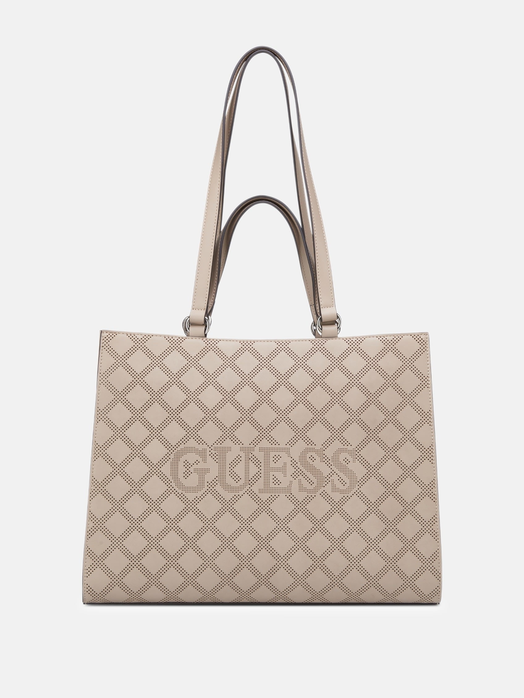 

Перфорированная сумка-шоппер Forber с логотипом Guess Factory, Taupe