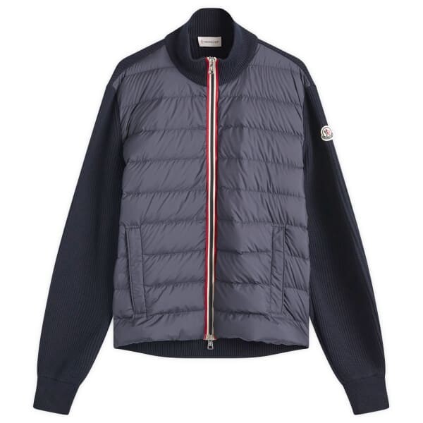 

Жакет-Гибрид из хлопковой пряжи Moncler, синий