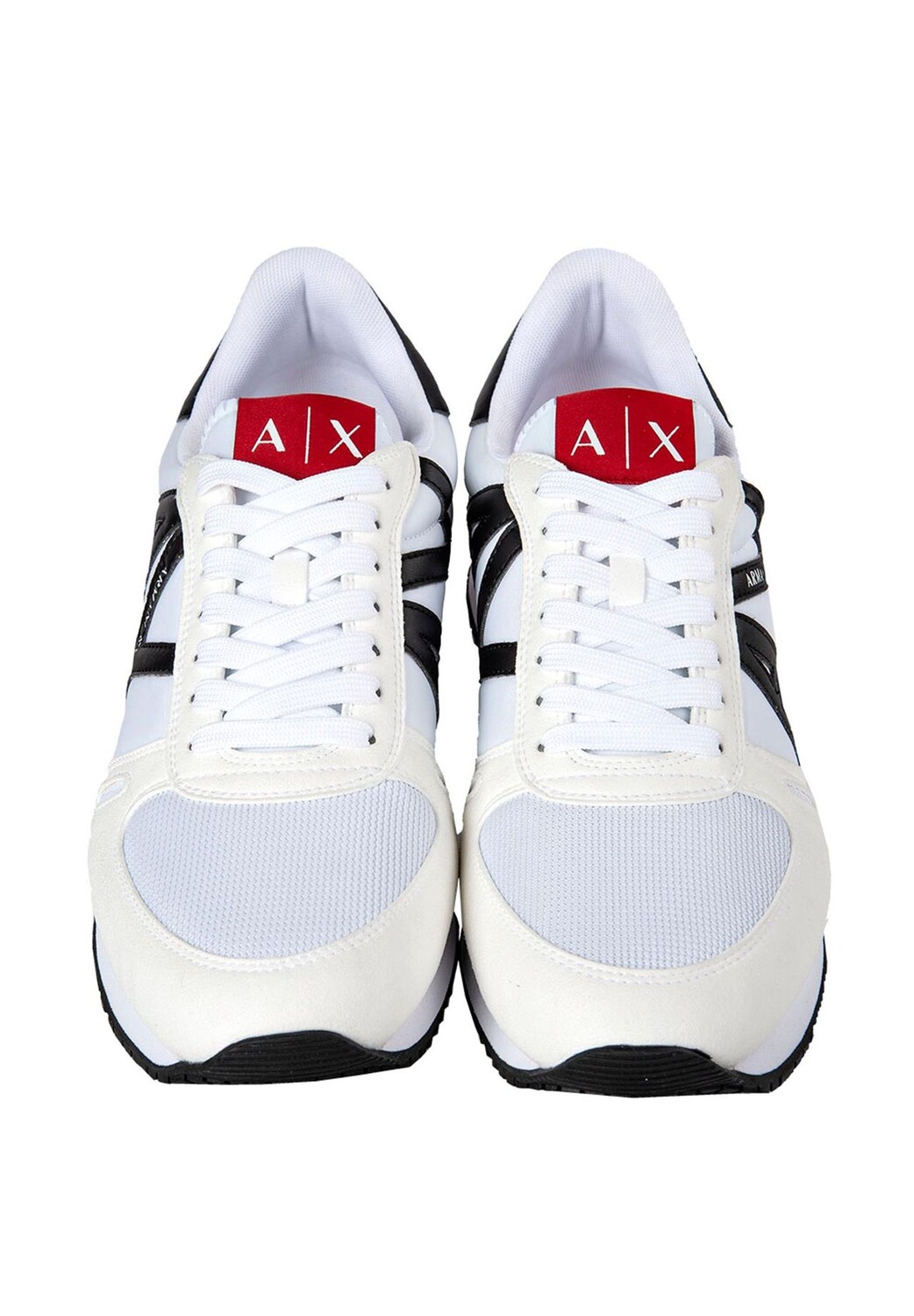 Мужские кроссовки низкие на шнуровке, ретро, ​​логотип ARMANI EXCHANGE, цвет Weiß — фото 2