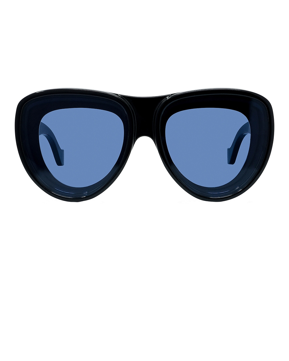 

Оверсайз солнцезащитные очки Loewe, Shiny Black & Blue