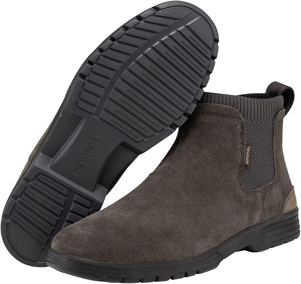 Лоферы Hey Dude Men's Scott Suede HEYDUDE, серый — фото 3