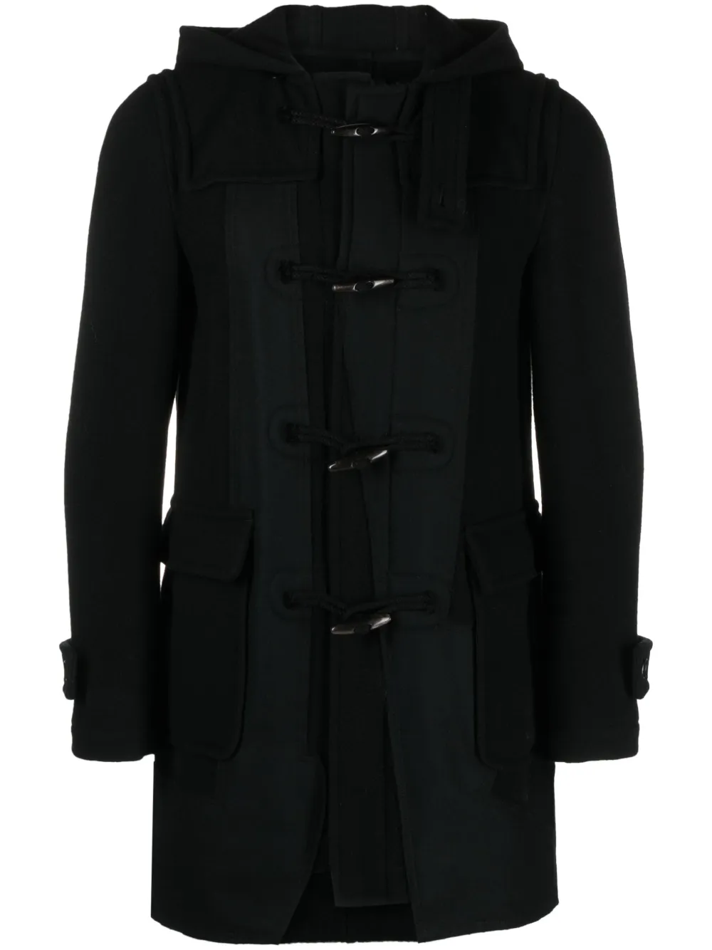 

Пальто с объемным капюшоном Black Comme Des Garçons, черный