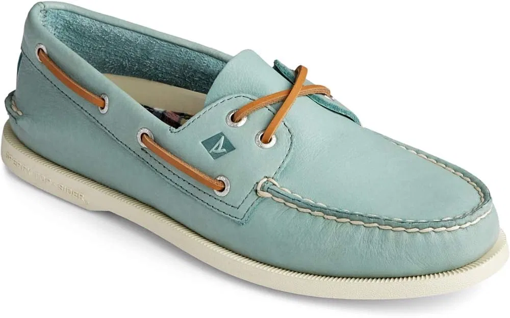 Мужские низкие туфли Sperry A/O 2-Eye Canvas Salt Washed 0836775, Seafoam — фото 3