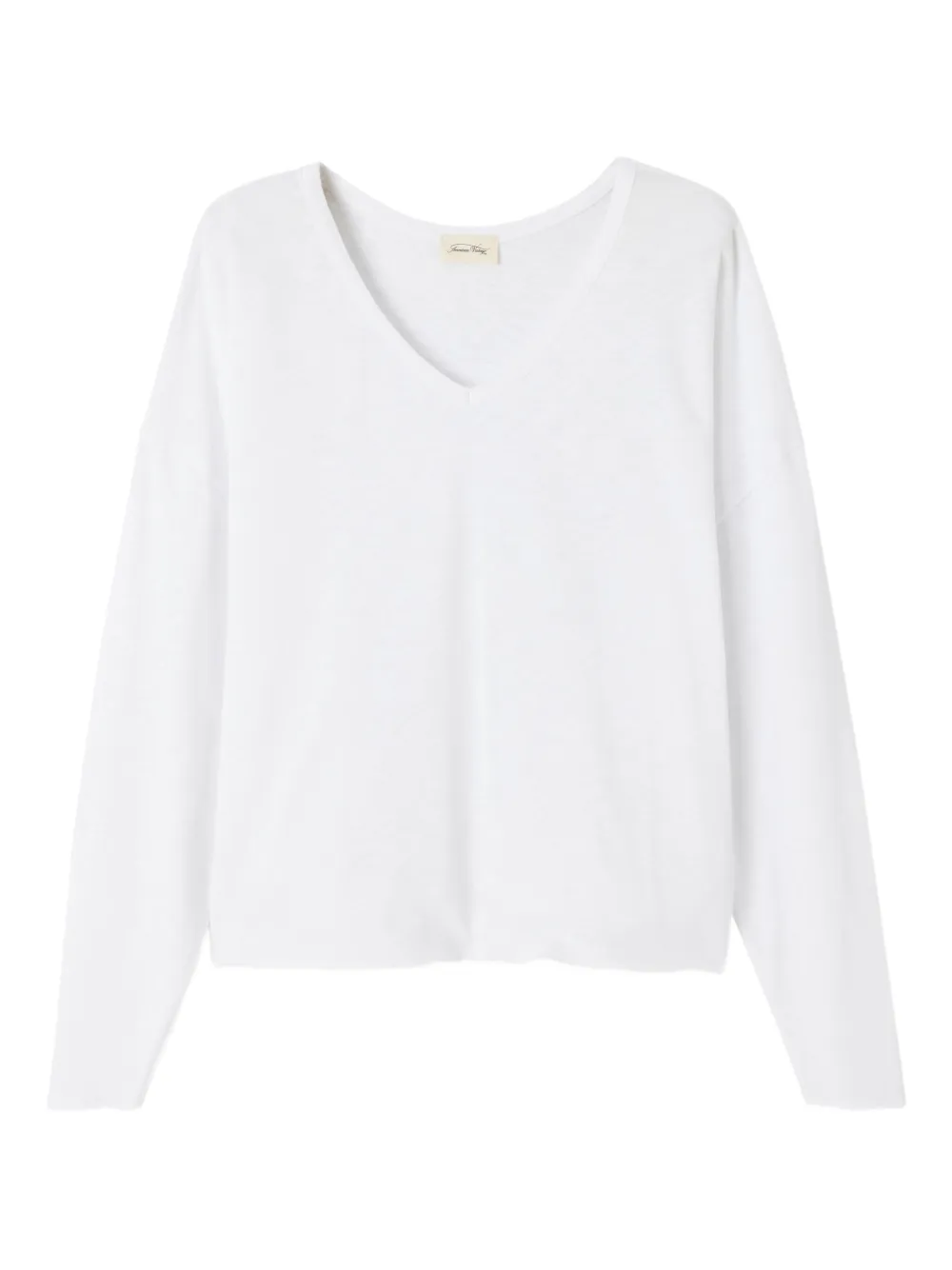 

Футболка Sonoma с V-образным вырезом и длинными рукавами American Vintage, белый