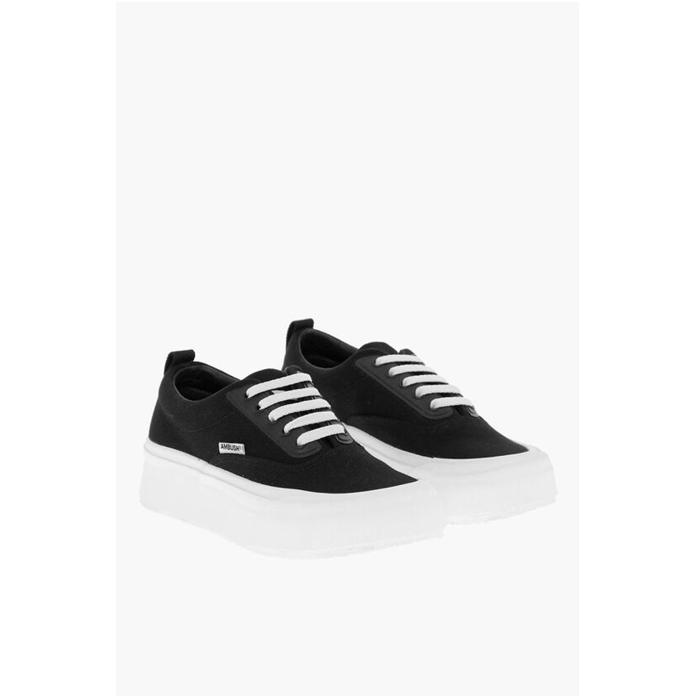 

Низкие кеды из хлопка на платформе 5 см Ambush, Black
