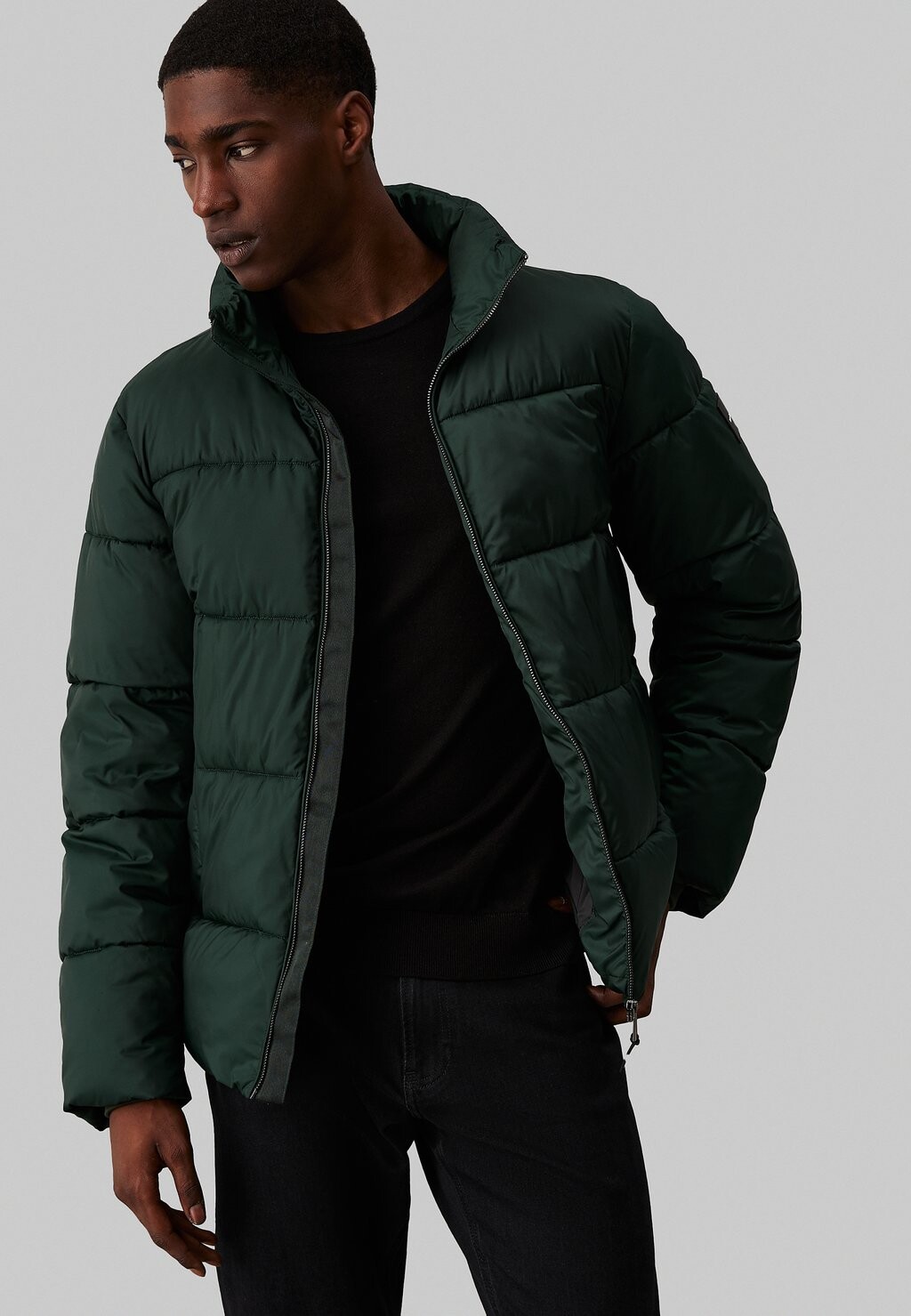 

Зимняя куртка QUILTED PUFFER Calvin Klein, темно-зеленый