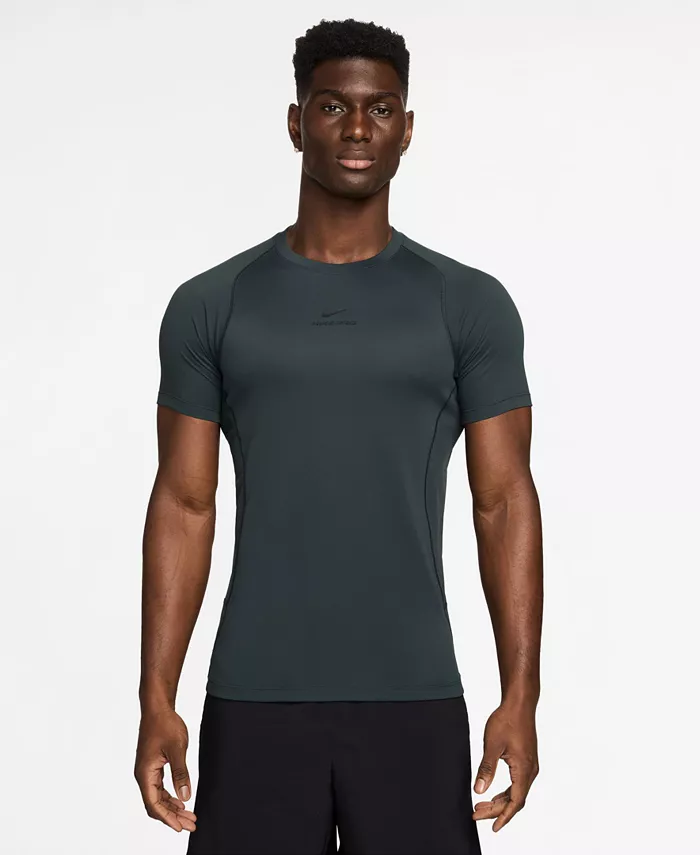 

Мужская майка Pro Training Dri-Fit с короткими рукавами Nike, зеленый