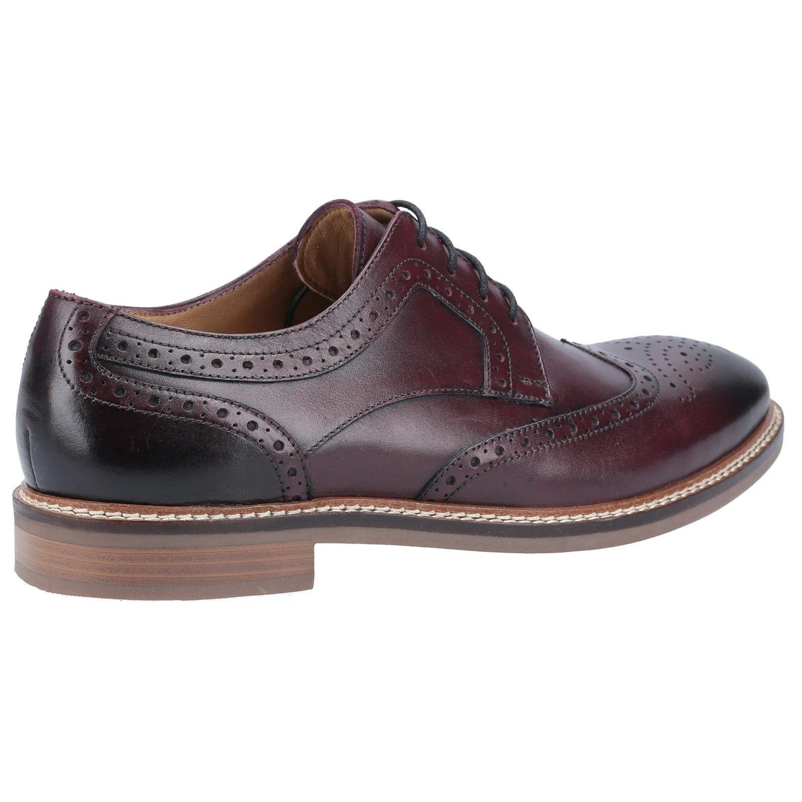 Кожаные туфли на шнуровке "Bryson" Hush Puppies, коричневый — фото 2