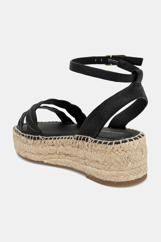 Кожаные сандалии Leather Rope Real Espad Sandal Tommy Hilfiger, черный — фото 3